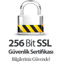 256bit SSL Sertifikası ile Güvendesiniz